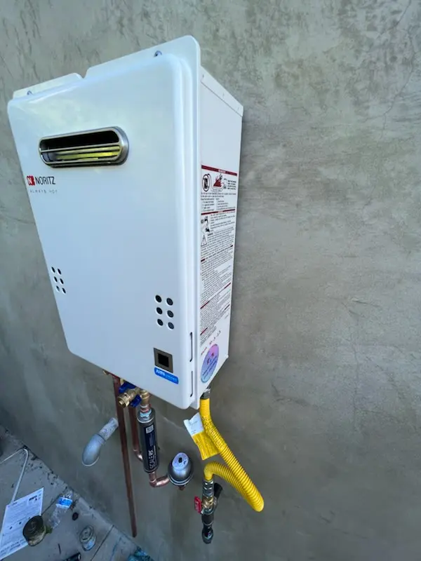 Tankless water heater installation for Merrywood homes