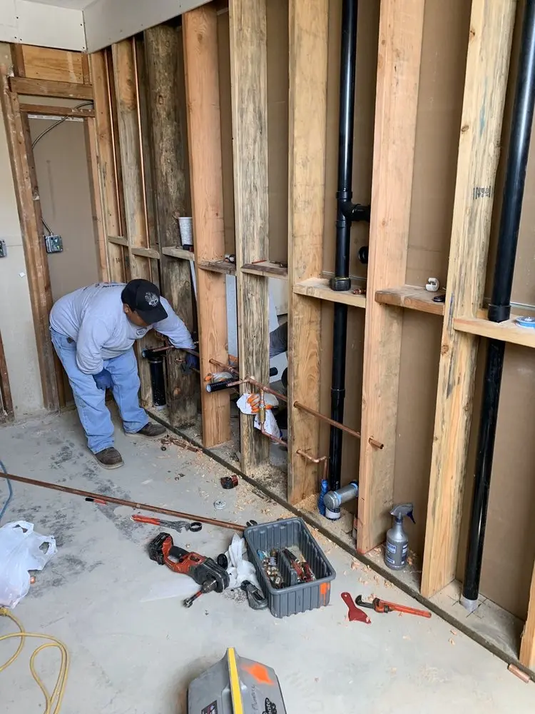 Commercial rough-in plumbing for Gas Line Repair in Merrywood